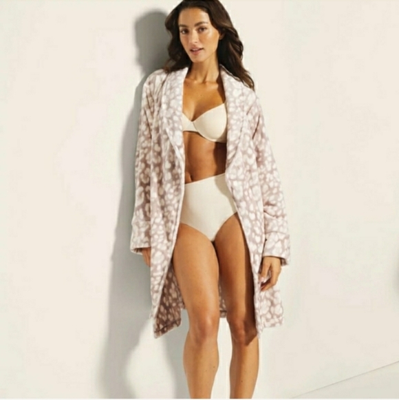 Soma Robe Leopard Jaquar Spots Luxury L/XL NWT 🤎RETAIL $84- - Picture 5 of 11